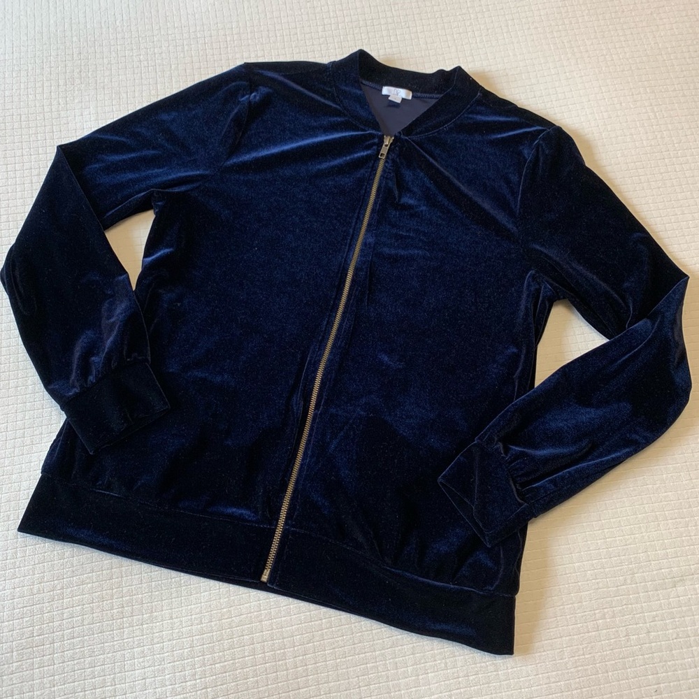 BP midnight blue velour jacket - Picture 1 of 10